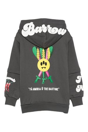 felpa in cotone nero BARROW KIDS | F5BKJUHS158251